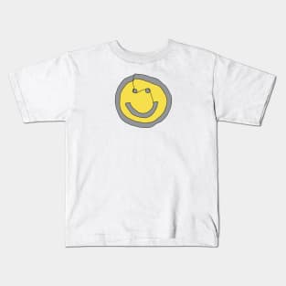 Minimal Round Face Kids T-Shirt